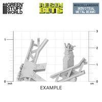 3D printed set - Industrial Metal Beams 13206