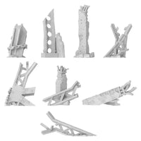 3D printed set - Industrial Metal Beams 13206