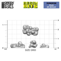 3D-gedrucktes Set – Piles of Skulls 1:48 13298