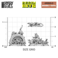 3D-gedrucktes Set – Rattenschwarm 13306