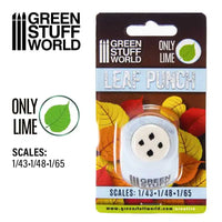 Miniature Leaf Punch Lime Light Blue Bladpons 1353