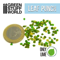 Miniature Leaf Punch Lime Light Blue Bladpons 1353