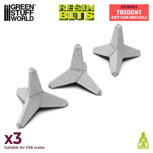 3D-gedrucktes Set – Trident Panzerabwehrhindernis 13599