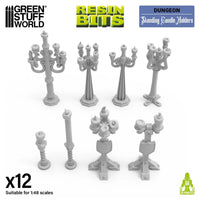 Green Stuff World Standing Candle Holders 1:48 13636