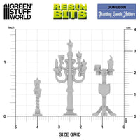 Green Stuff World Standing Candle Holders 1:48 13636