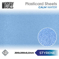 Green Stuff World Kalm Water Vel Plasticard 1394
