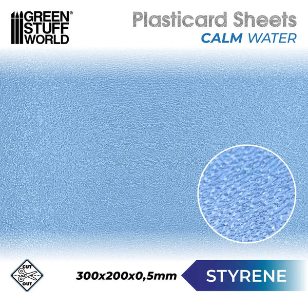 Green Stuff World Kalm Water Vel Plasticard 1394