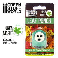 Miniature Leaf Punch Esdoorn MEDIUM GREEN 1414 Bladpons