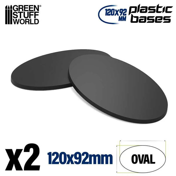 Ovale Sockel, leer, 120 x 92 mm, 2 Stück, 14149