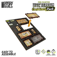 Green Stuff World Pre-painted WTC container (Pack x4) 14430
