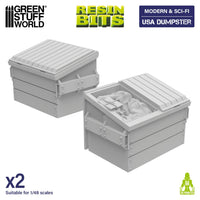 Green Stuff World USA commercial Dumpster 1:48 1977