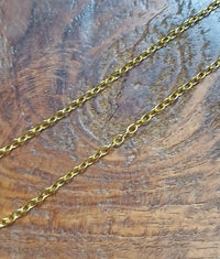 Gliederkette Gold (Optik) 2,0 mm 1 m