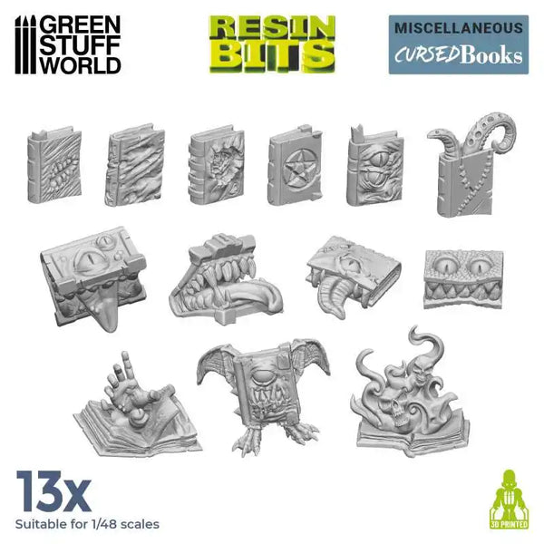 Resin Cursed Books 13x - Cursed Books 2013