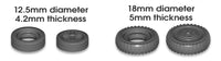 Tyres and Hubcaps - Silicone Mold 2042