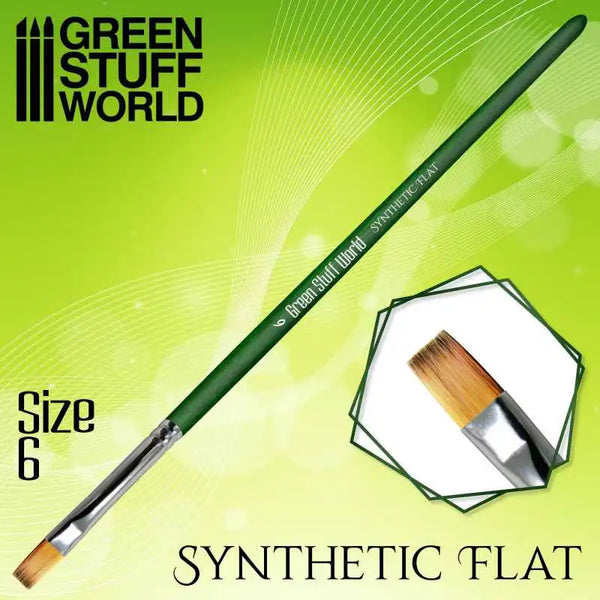 GREEN SERIES 2456 Flache Synthetikbürste Größe 6