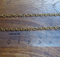 Gliederkette Gold (Look) 2,5 mm 5 m
