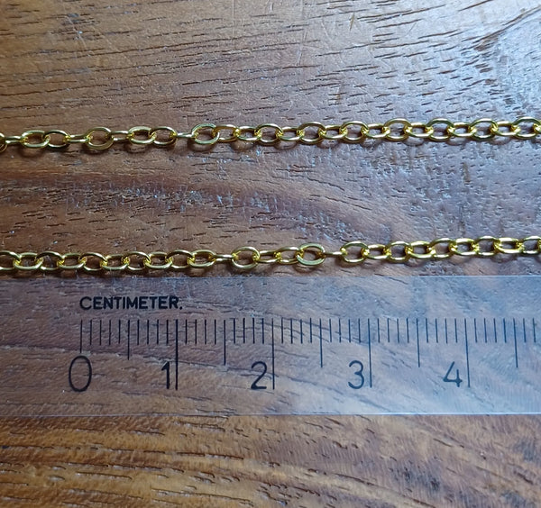 Gliederkette Gold (Look) 2,5 mm 5 m