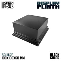 Green Stuff Wold Square Top Display Plinth 10x10cm - Black 2707