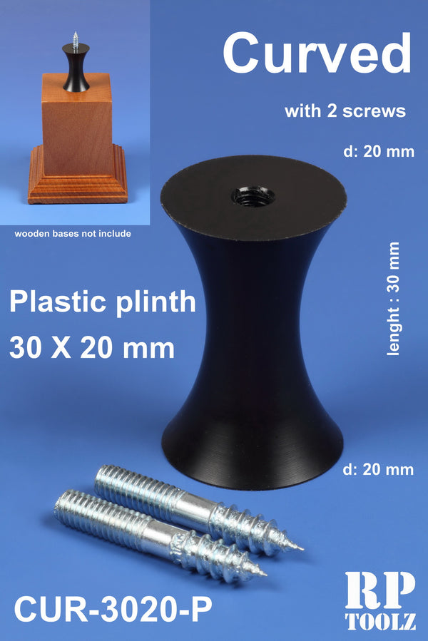 Curved plastic plinth 30x20 mm CUR-3020P RP Toolz