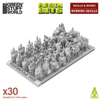 30x Harzbrennende Schädel 1:48-1:35 1498
