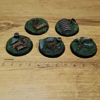 Industrieruinen, 32 mm runde 40K-Bases, 5 Stück
