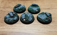 32-mm-Rundsockel für Felsen, 5 Stück, neu