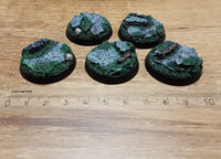 32-mm-Rundsockel für Felsen, 5 Stück, neu