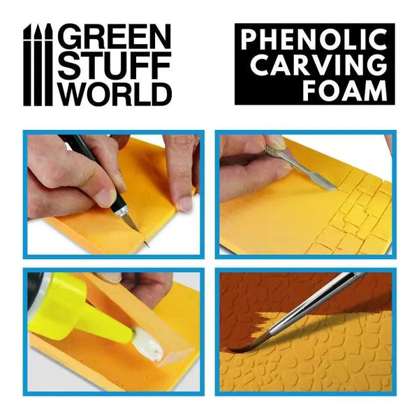 Phenolic Carving Foam 4mm - A5 size 3241