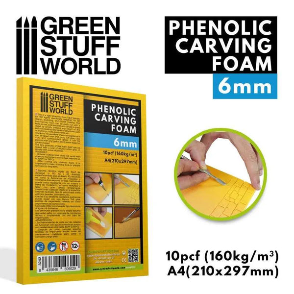 Phenolharz-Schnitzschaumstoff 6 mm - A4-Format 3242