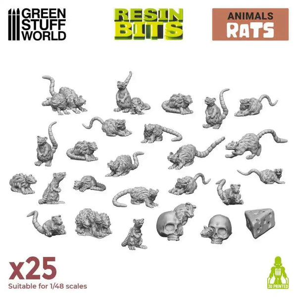 3D-gedrucktes Set – Kleine Ratten 3508