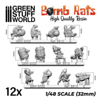 12x Bomb RATS - Harzbausatz 3510
