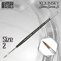 SILBERSERIE 3531 Kolinsky-Pinsel (S) - Größe 2