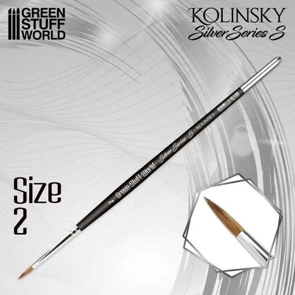 SILBERSERIE 3531 Kolinsky-Pinsel (S) - Größe 2