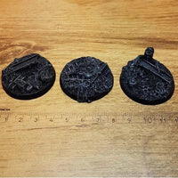 Nurgle-Bases, 40 mm runde Bases, 3 Stück