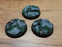 40-mm-Rundsockel für Felsen, 3 Stück, neu