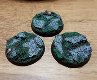 40-mm-Rundsockel für Felsen, 3 Stück, neu