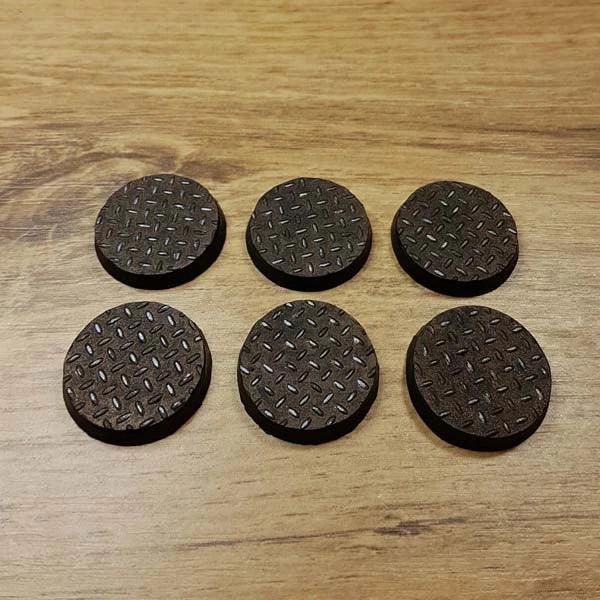 Abreißplatte 25 mm 40K Rundsockel 6 Stück