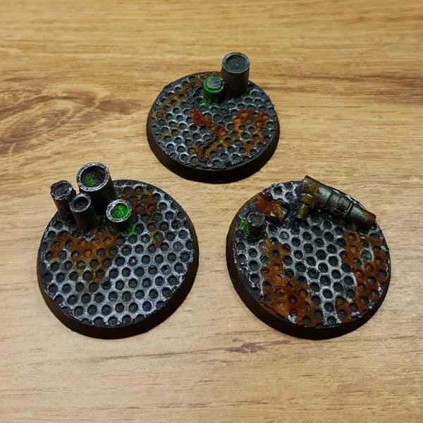 Fabrikboden 40 mm Rundfüße 40K 3 Stück