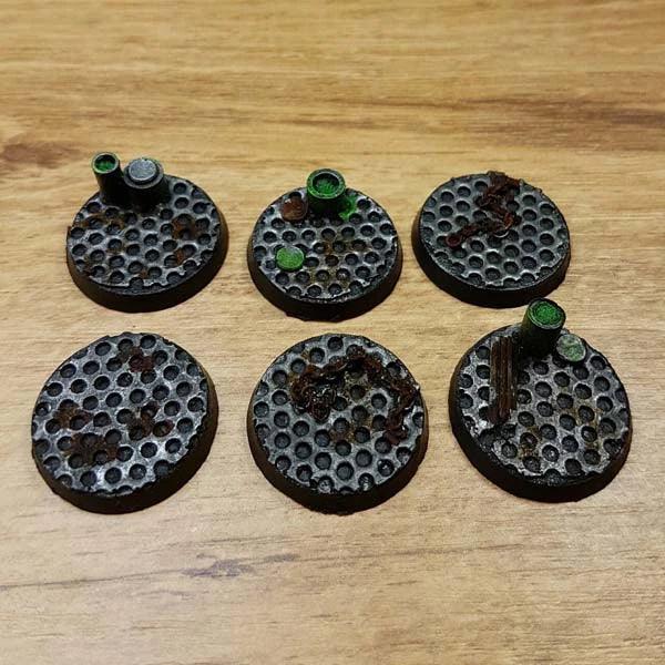 Fabrikboden 25 mm 40K Rundsockel 6 Stück