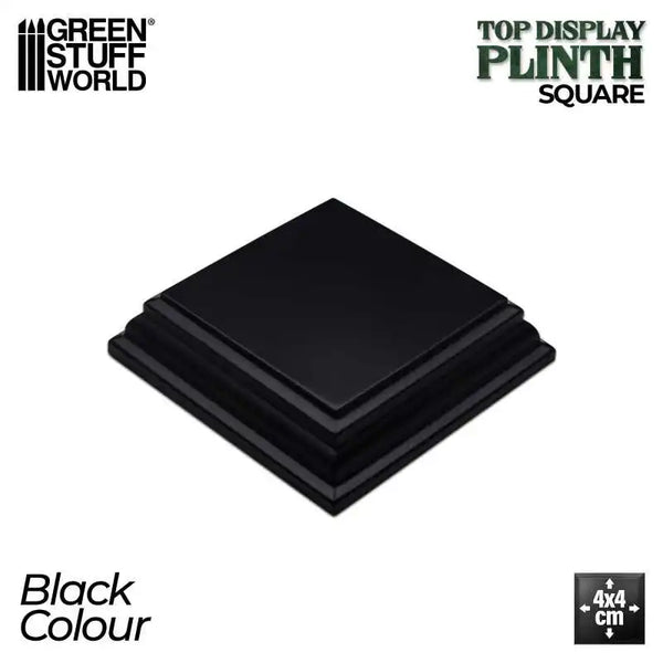 Square Wood display bases 4x4 cm - Black 4986
