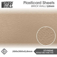 Plasticard Ziegelwand-Strukturplatte 1,2 mm 5057