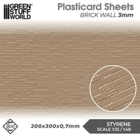 ABS-Kunststoffplatte – Ziegelsteinoptik, 3 mm, strukturierte Platte – 5060