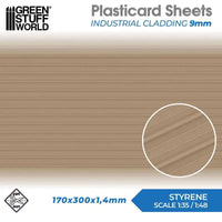 Plasticard Industrie-Fassadenverkleidung Strukturplatte 9 mm 5061