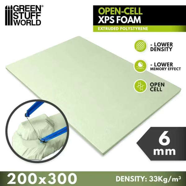 Offenzelliger XPS-Schaumstoff 6 mm 200x300 5392