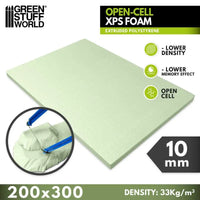 Offenzelliger XPS-Schaumstoff 10 mm 200x300 5393