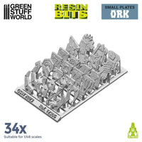 Small Ork plates (34x) - 3D printed set 12306