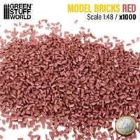 Miniature Bricks - Red x1000 1:48 9208