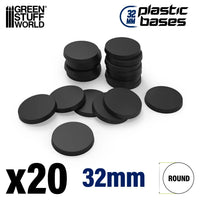 Kunststofffüße - Rund 32 mm 20 Stück 9822