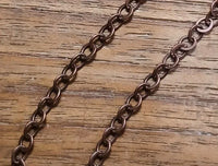 Gliederkette aus antikem Kupfer, 3,5 mm, 1 m