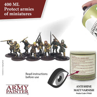 Base Primer - Anti Shine, Matt Varnish (400ml) CP3003 The Army Painter